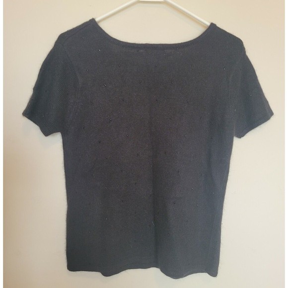 Urban Works Womens Beaded Pullover Sweater Angora Rabbit Hair Blend Size Medium - Picture 4 of 7